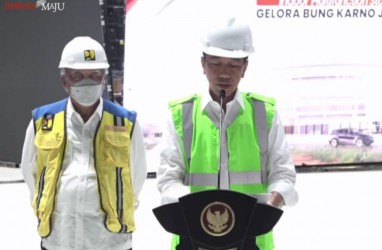 Topping Off Stadion Indoor Multifungsi GBK Selesai, Ini Pesan Jokowi