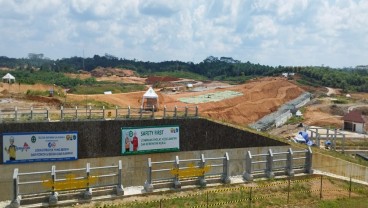 Capai 82 Persen, Bendungan Sepaku Rampung Pertengahan Tahun