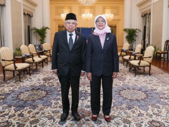 Bertemu Presiden Singapura, Wapres Maruf Harap Hubungan Bilateral Meningkat