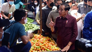 Tinjau Pasar Airmadidi, Jokowi: Inflasi di Manado dan Sekitarnya Stabil 4 Persen