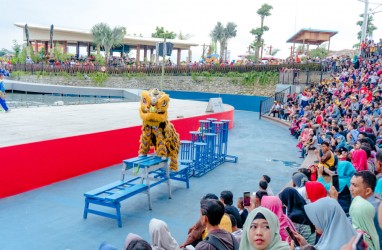 Dewa Cai Shen Bakal Bagi Angpao di Saloka Theme Park