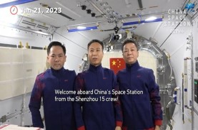 Kala 3 Astronot China Ucapkan Selamat Imlek dari Luar…
