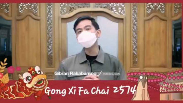 Viral Video Gibran Ucapkan Selamat Tahun Baru Imlek Pakai Bahasa Mandarin, Lancar Banget!