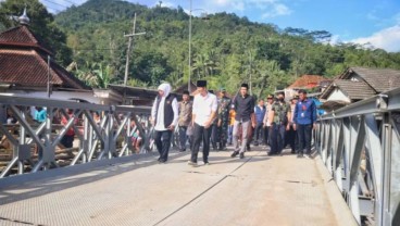 Tiga Jembatan Darurat di Trenggalek Diresmikan