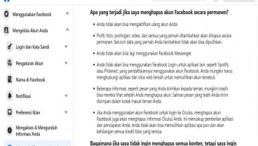 Cara Menghapus Akun Facebook secara Permanen atau Sementara