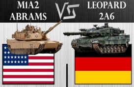 Adu Kuat Tank Leopard vs Abrams, Predator Darat Seharga 170 Mobil Pajero