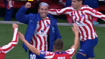 Momen Pemain Atletico Madrid Cetak Gol dari Bangku Cadangan