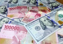 Mata uang rupiah dan dolar Amerika Serikat di salah satu money changer, Jakarta, Sabtu (30/7/2022). Bisnis/Himawan L Nugraha
