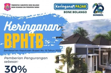 Bone Bolango Beri Diskon Bea Perolehan Tanah hingga 30 Persen