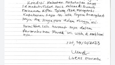 Ini Isi Surat Lukas Enembe ke Firli Bahuri, Tagih Janji Berobat ke Singapura