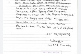 Ini Isi Surat Lukas Enembe ke Firli Bahuri, Tagih Janji Berobat ke Singapura