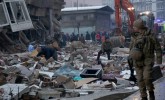 Foto-foto Bangunan di Turki, Sebelum dan Sesudah Diguncang Gempa