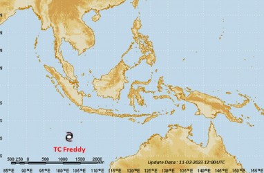 Siklon Tropis Freddy Dekat Banten, Risiko Gelombang Tinggi Hingga 6 Meter