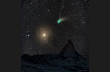 Keren! Ini Penampakan Komet Hijau, Komet Langka Muncul 50.000 Tahun Sekali