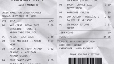 Cara Membuat Receiptify Spotify yang Lagi Viral dengan Gampang
