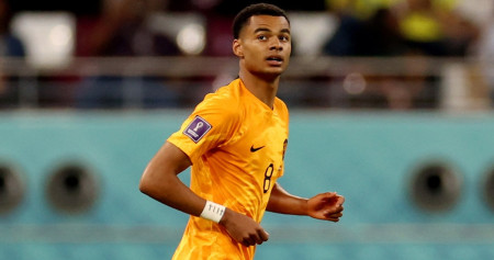 Striker Liverpool, Cody Gakpo saat membela timnas Belanda/reuters