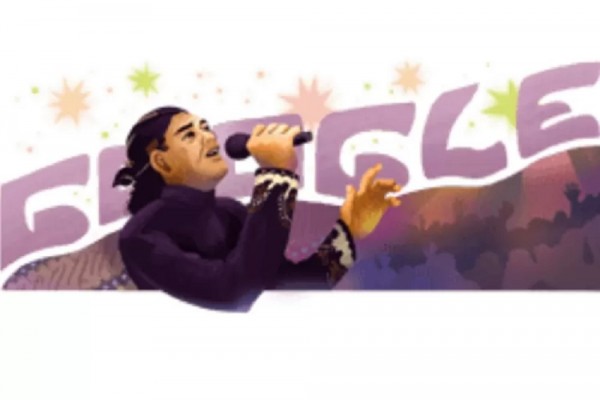 Musisi campursari Didi Kempot muncul dalam Google Doodle tanggal 26 Februari/Google.
