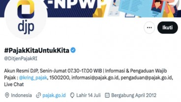 Sudah 3 Hari, Twitter Ditjen Pajak RI Mati Suri