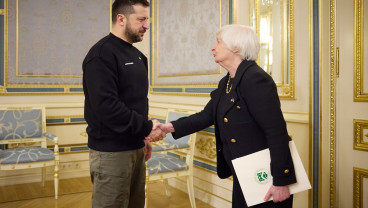 Menkeu AS Janet Yellen Mendadak Kunjungi Ukraina, Bawa Duit Miliaran Dolar AS