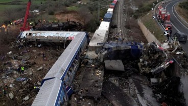 Dua Kereta Tabrakan di Yunani, 26 Orang Tewas