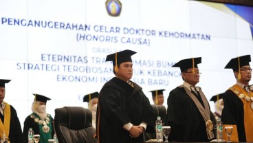 Erick Thohir Dapat Gelar Doktor HC Bidang Manajemen Strategis