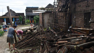 Ratusan Rumah di Madiun Rusak Setelah Diterjang Angin Kencang