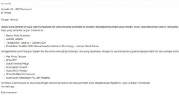Cara Melamar Kerja Lewat Email yang Benar dan Contohnya
