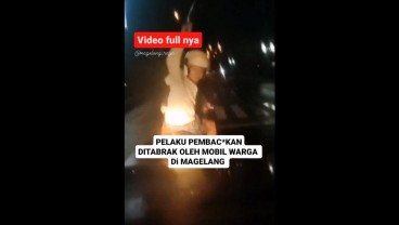 Kronologi Video Viral Remaja Bawa Celurit Ditabrak Mobil di Magelang