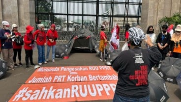 Izin ke Majikan, PRT Demo Lagi di Depan Gedung DPR