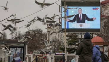 Putin Nongol di Krimea dan Mariupol Usai Jadi DPO, Ledek Barat?