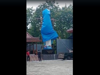 Viral Patung Bunda Maria Ditutup Terpal, Polisi: Tak Ada Desakan Ormas Islam
