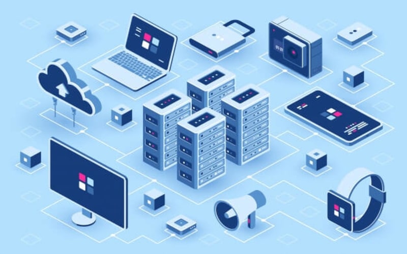 Ilustrasi data center.