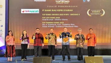 Bank Riau Kepri Syariah Borong 4 Penghargaan TOP BUMD Awards 2023