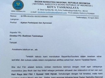 Minta THR, BNN Tasikmalaya Justru Dikirimi Pisang dan Uang Mainan