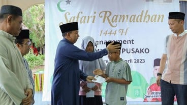 Bumi Siak Pusako Kembali Bagikan Paket Ramadan, Kali ini di Zamrud Area