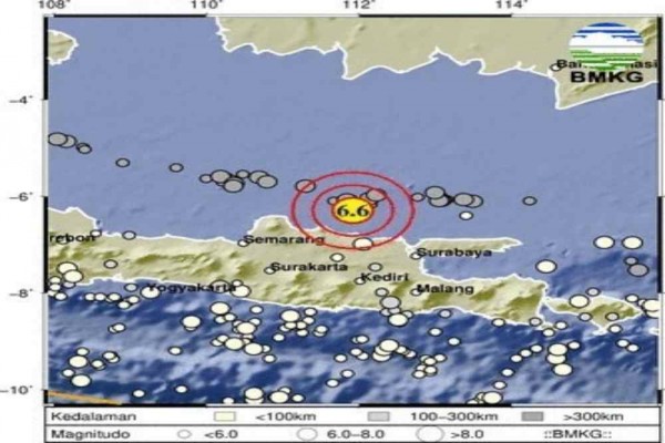 Gempa M6 6 Guncang Tuban Jawa Timur Terasa Sampai Jakarta