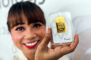 Harga Emas 24 Karat Antam Hari Ini Terdiskon, Rp1,06 Juta per Gram