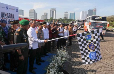 Pj Gubernur DKI Jakarta Lepas 284 Bus Mudik Gratis 2023