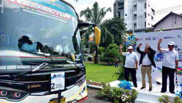 PTPN Group Berangkatkan 9 Bus Dukung Arus Mudik dari Surabaya