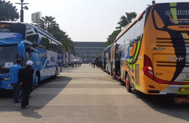 Puluhan Bus Mudik Gratis Lebaran 2023 BUMN Berangkat dari GBK Hari Ini