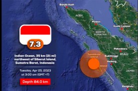 BNPB: Gempa Mentawai Terasa Kuat di Padang hingga…