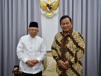Wapres Ma'ruf, Prabowo, dan KSAD Bersilaturahmi Idulfitri 1444 H