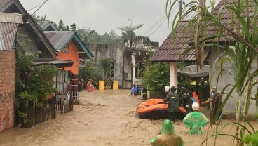 Sungai Meluap, Desa Kuang Dalam Timur OKU Terendam Banjir