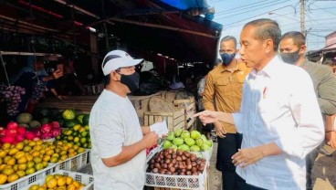 Jokowi Blusukan di Lampung, Cek Pasar Natar Tinjau Harga Komoditas
