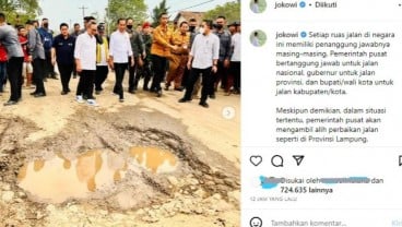 Berapa Uang Pajak Dibelanjakan untuk Jalan di Lampung? Ini Paparan Menkeu Sri Mulyani