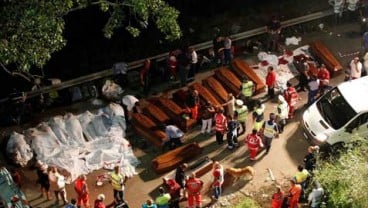 Bus Masuk Jurang di Tegal: 2 Penumpang Luka Berat, Belum ada Korban Jiwa