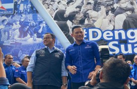 AHY Hadiri Pidato Politik Anies Baswedan di Tenis Indoor Senayan