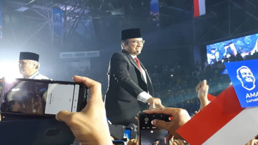 Tiba di Tenis Indoor GBK, Pendukung Teriaki Anies Presiden