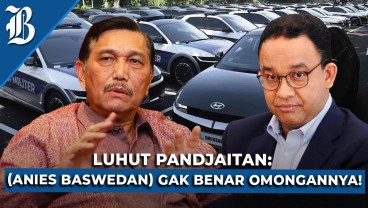 Anies Kritik Kebijakan Kendaraan Listrik, Luhut: Suruh Dia Datang ke Saya!