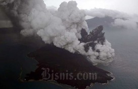 Gunung Anak Krakatau Kembali Erupsi, Tinggi Letusan 2,5 Km!